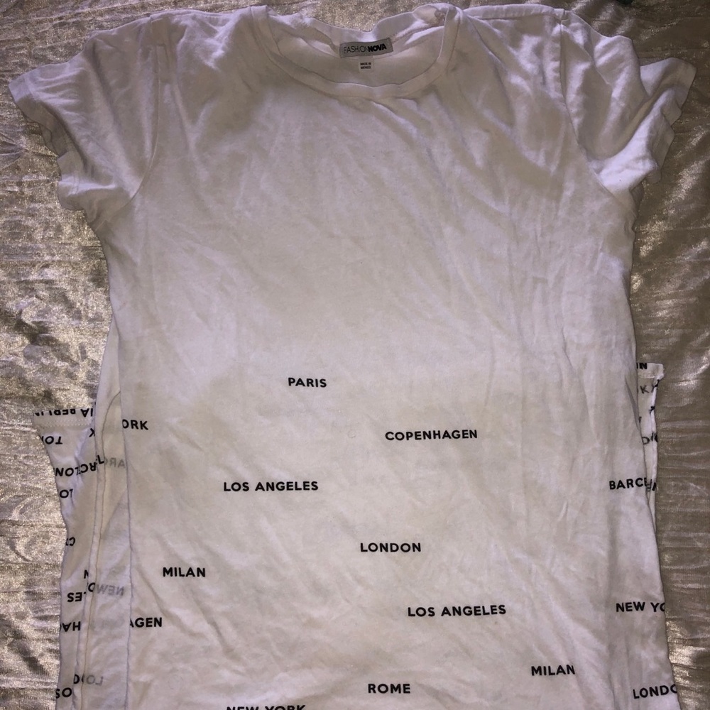 Side slit t-shirt